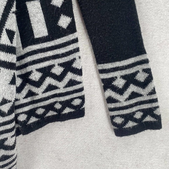 Aztec Waterfall Cardigan Sweater Womens MEDIUM Angora Baho Open Southwestern - Picture 5 of 12